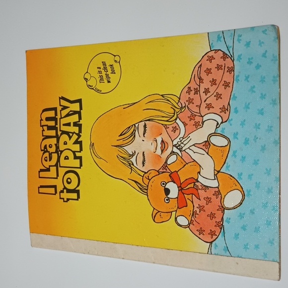 VTG 1985 I Learn to Pray Wipe Clean Religious Book ISBN 0-87239-953-2 - Picture 1 of 11